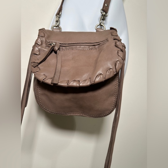 Genuine Leather Saddle Bag with Fringe Detail By Joe's - Picture 11 of 14